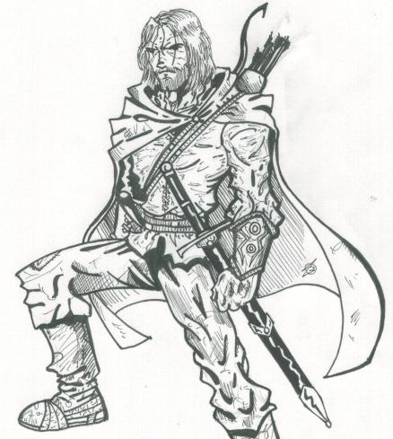 Aragorn sketch commission by sarahwilkinson on DeviantArt